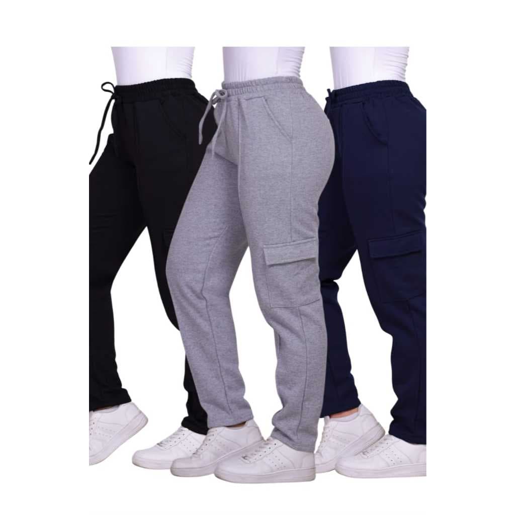 Calça Femenina Moderno Casual Estilo Streetwer Comforto Uso Diario Inverno Moletom