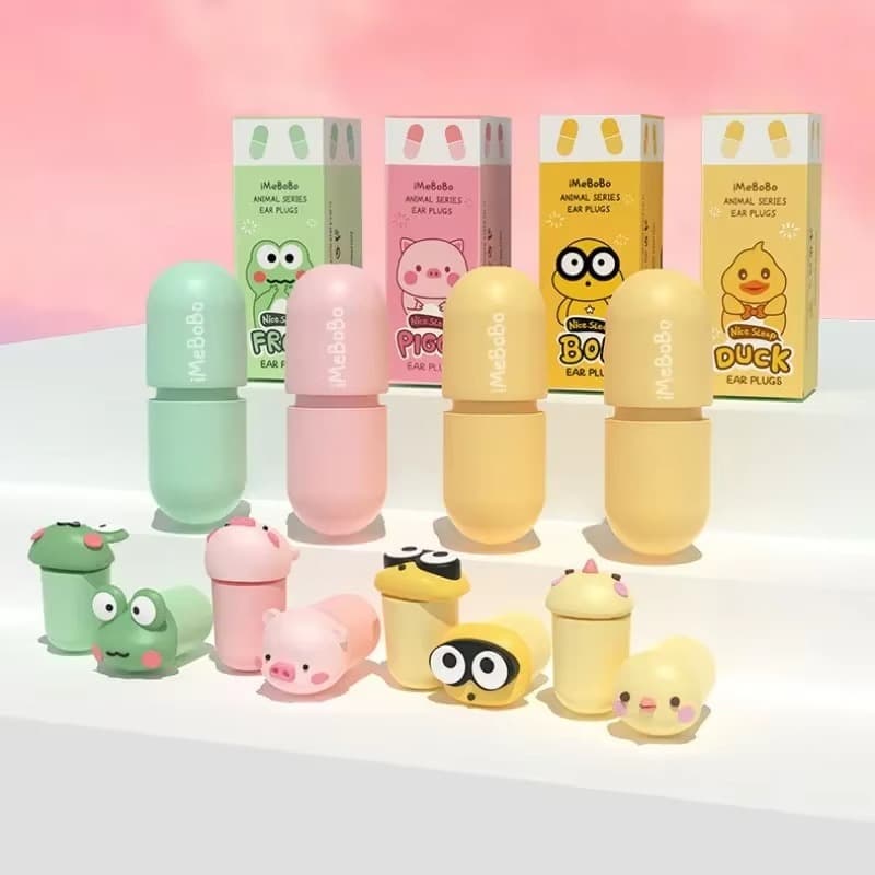 Protetor Auricular de Silicone com Espuma Macia Tampões para Redução de Ruído e Isolamento Acústico