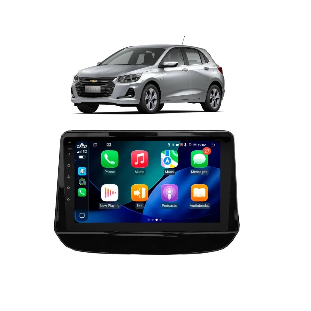 Kit Multimídia Onix 2020 / 2025 9 Pol Android Carplay Gps 2/32GB - Roadstar 915BR