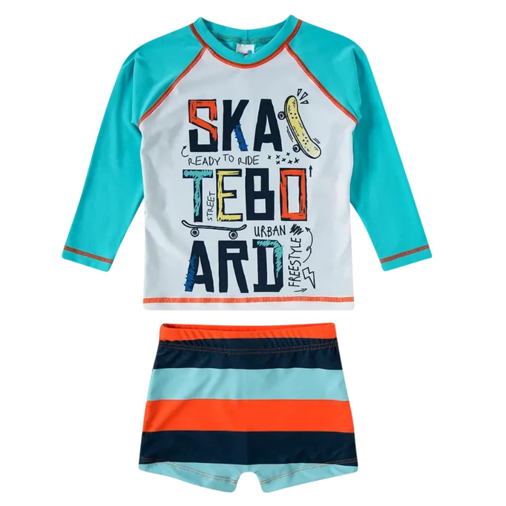 Conjunto Infantil Praia menino Tip Top Skate