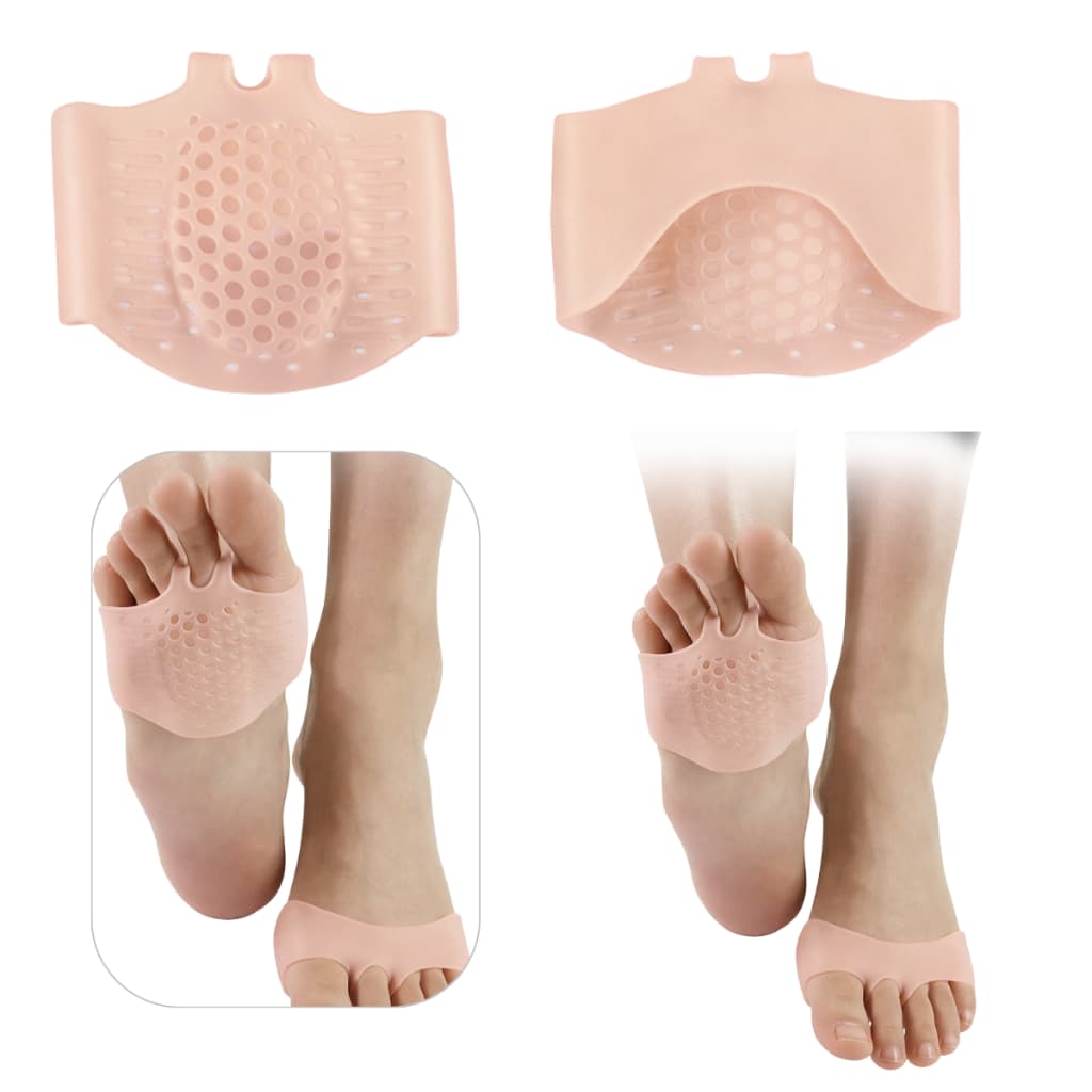 Par de Palmilha Ortopédica Gel Plantar Para Proteção dos Dedos Pés