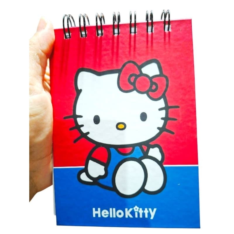 📝 Bloco de Anotações A6 Artesanal Hello Kitty e Snoopy – Caderno Pequeno com Folhas em Branco
