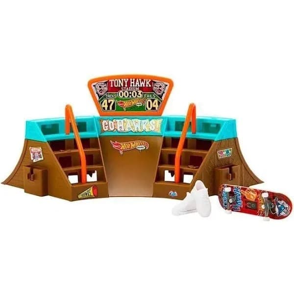 Hot Wheels Skate Rampa Pista Fingerboard Estádio Skate Park