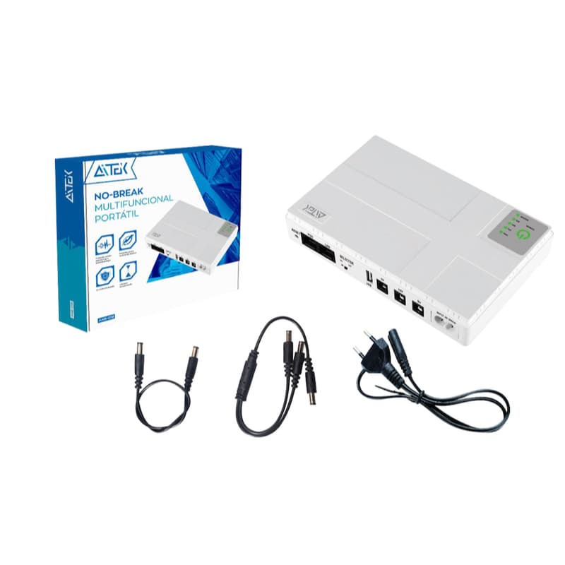 Mini Nobreak Ups 18w Usb Type-c Poe Roteador Wifi 5v Á 24v compatível com fechadura magnética câmeras dvr
