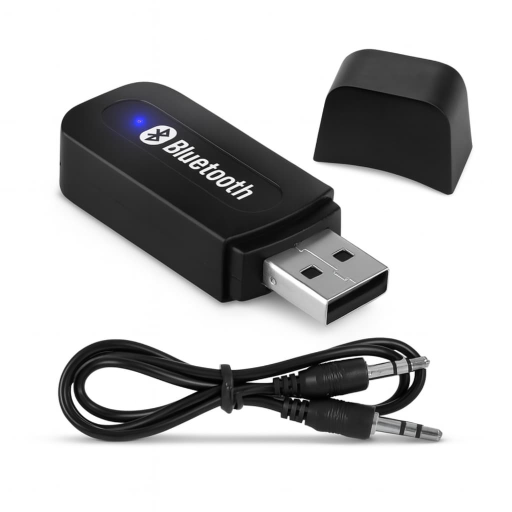 Receptor Bluetooth P2 Para Carro Som Automotivo USB (3,5mm)