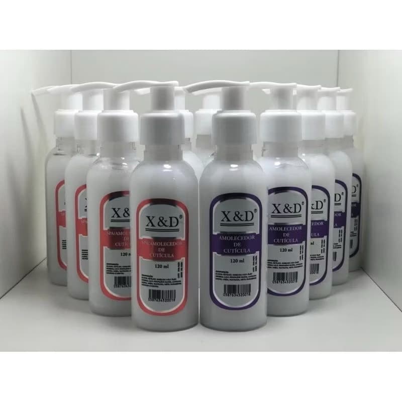 Kit 10 Amolecedores de Cuticulas 5  Roxo e 5 Laranja 120 ml
