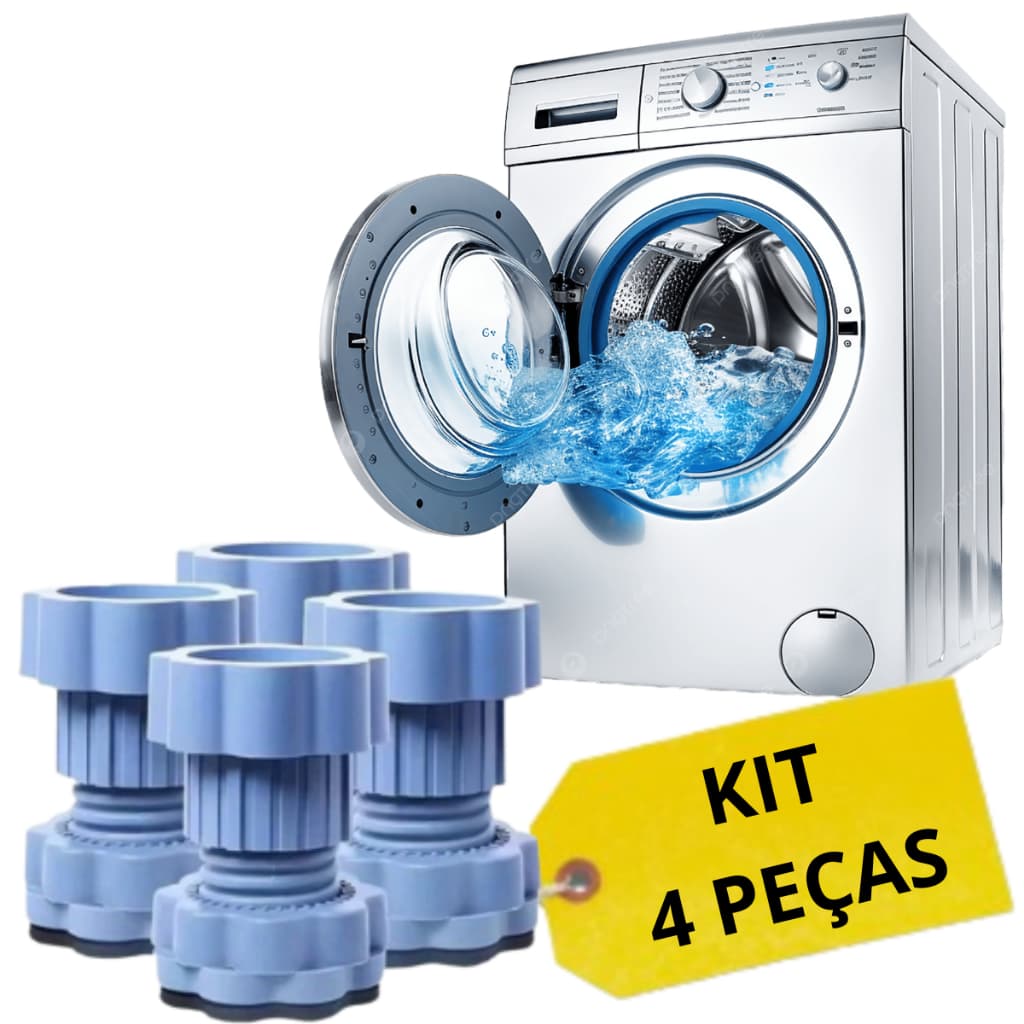 Pé Para Máquina De Lavar Roupas Pe De Geladeira Pes Reguláveis Para Máquina Cinza Claro