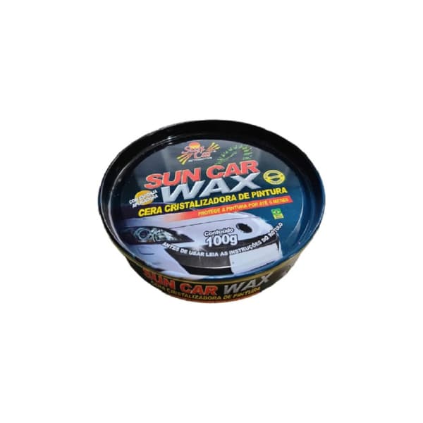 Cera automotiva Cristalizadora Sun Car Wax 100G