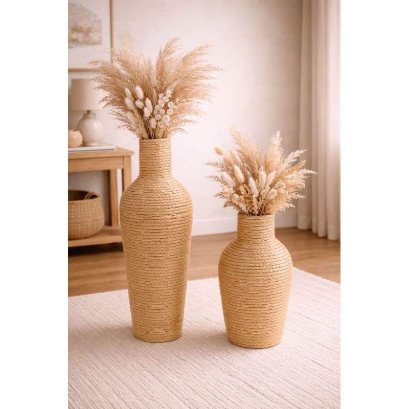 2 vasos Boho chic, vasos Rústicos , vasos decorativos, vasos festas, decoração, capim dos pampas