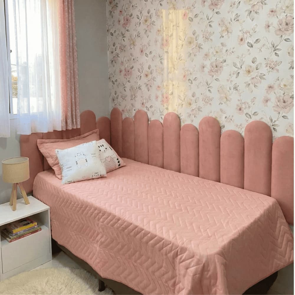 Kit com até 10 Modulos Cabeceira Nuvem Estofada para Cama Box Casal King Queen Modular - ENVIO FULL