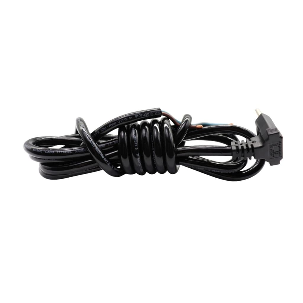 Cabo Secador Cabelo 2x2,5mm 3mt 20A Taiff Preto Original