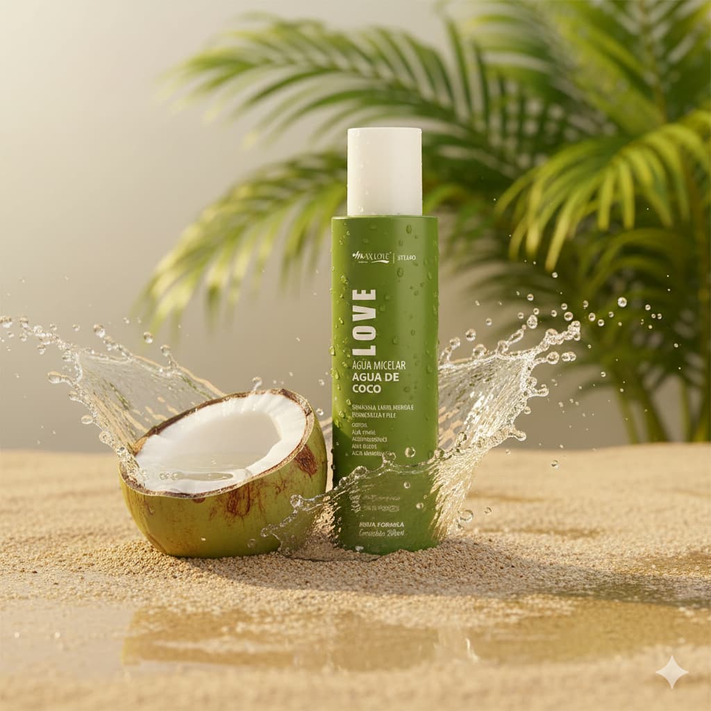 Água Micelar Max Love Agua De Coco 290ml