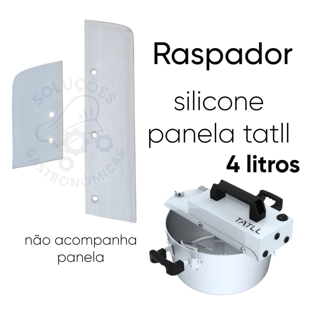 Raspador de Silicone para Panela Tatll 4 Litros | Resistente ao Calor | Não Risca