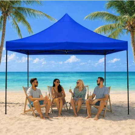 Tenda Gazebo Articulado Guepardo 3x3 M Sanfonada Praia Camping Resistente Alta Qualidade