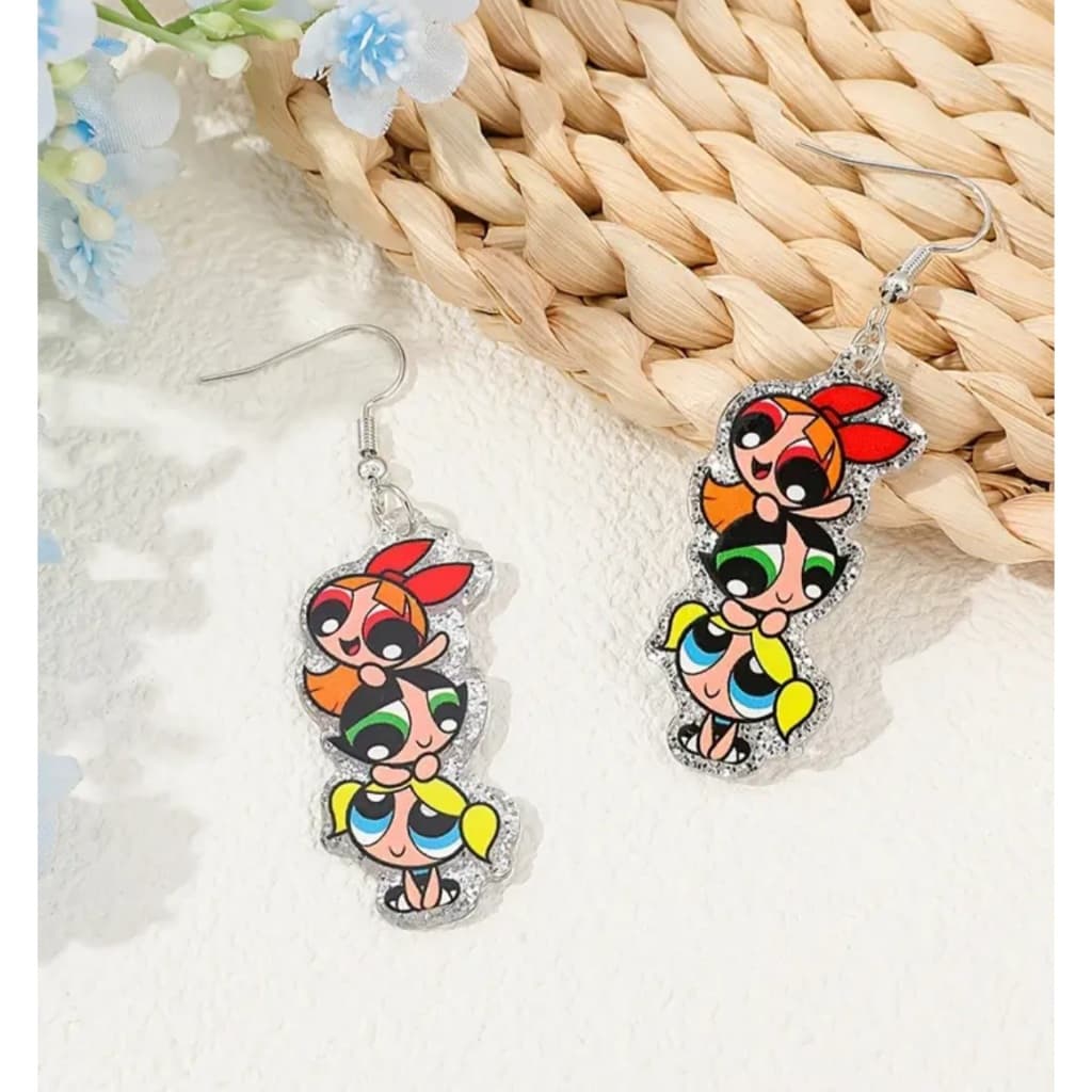 brinco meninas super poderosas, lindinha, florzinha e docinho power puff grils