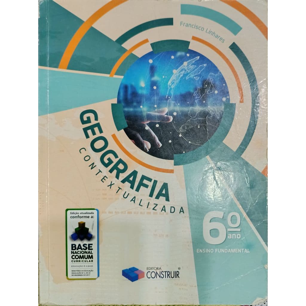 Livro Didático Geografia Contextualizada 6º Ano Francisco Linhares Usado em Bom Estado