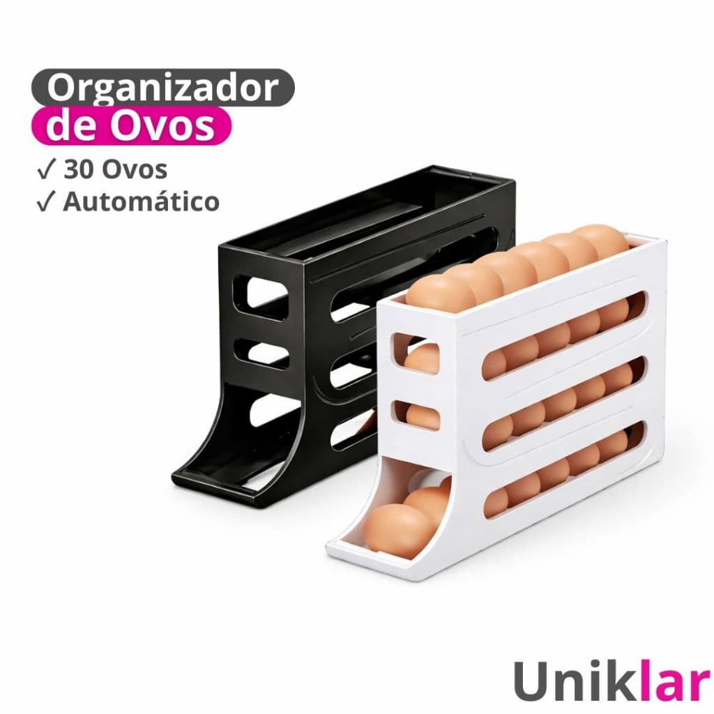Organizador De Ovos Automático 30 Unidades Dispenser Geladeira