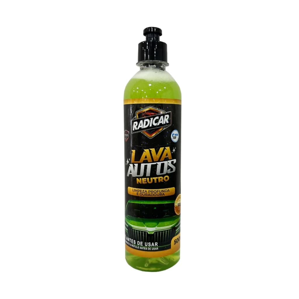 Shampoo Automotivo Sem Cera Neutro 500 ml Radicar Aromasil – Limpeza Eficiente com Brilho Natural