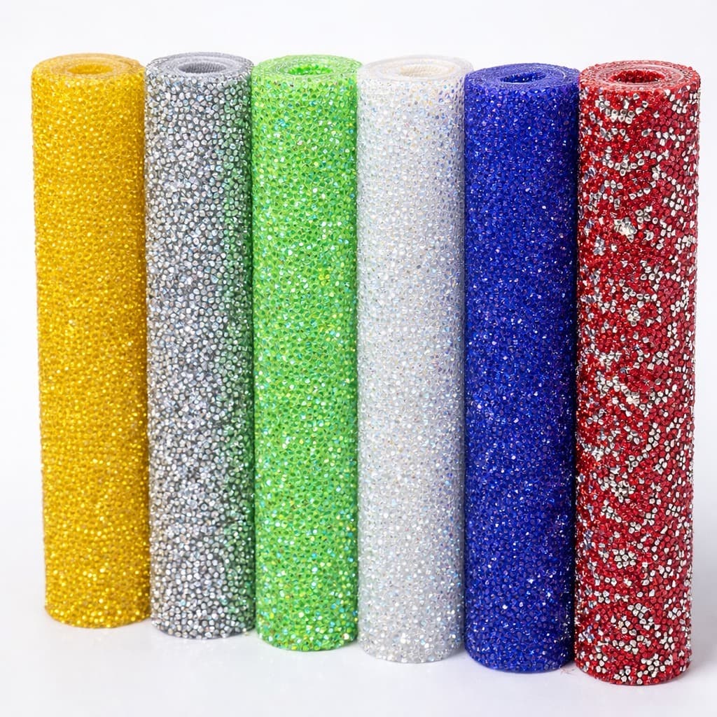 Micro Manta De Strass Termocolante  Vidro 24x40 Diversas Cores