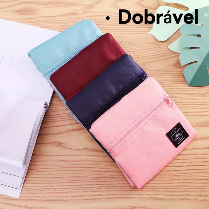 Bolsa Mala Dobrável Impermeavel Para Viagem Organizador Armazenamento De Bagagem