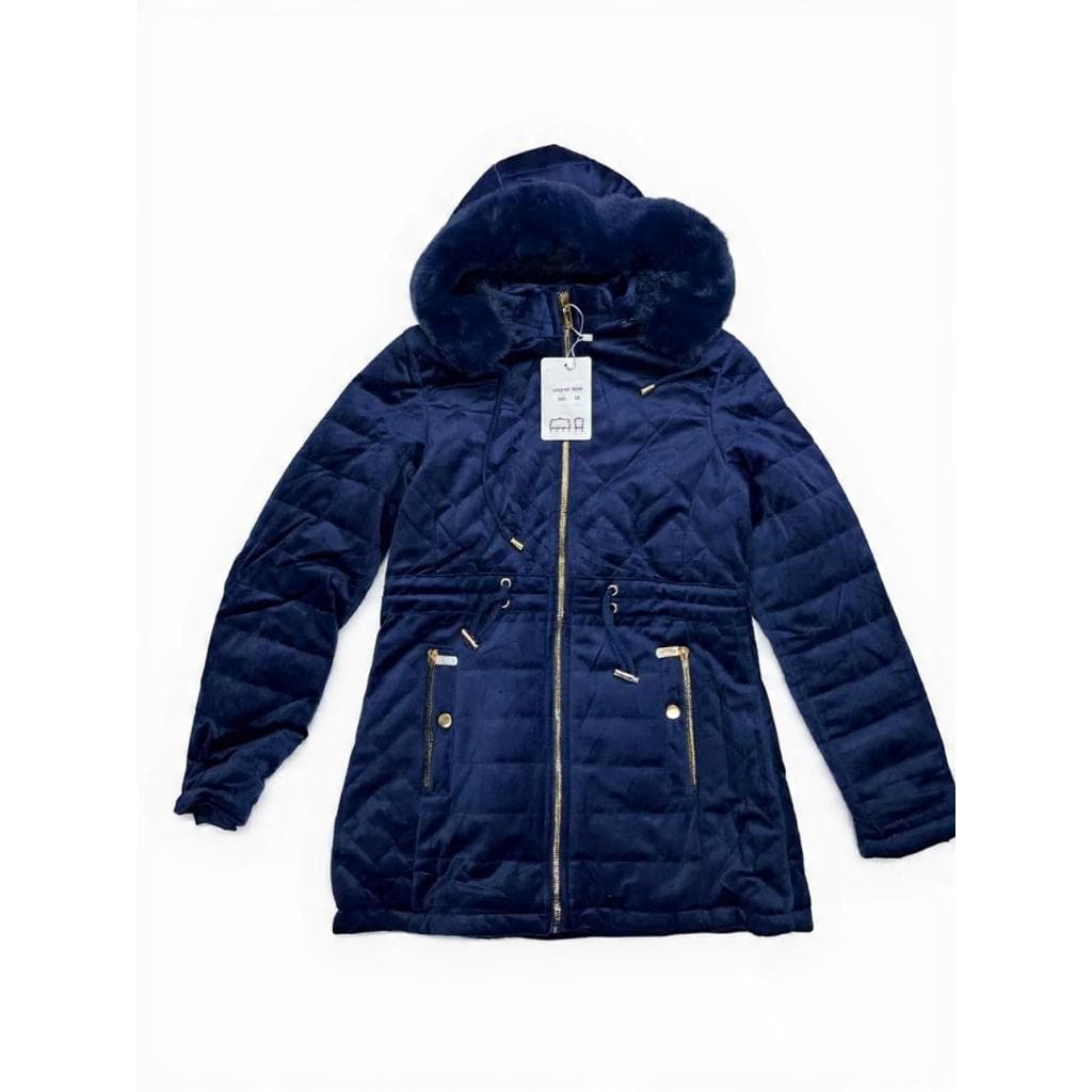 Jaqueta parka infantil veludo no919-1