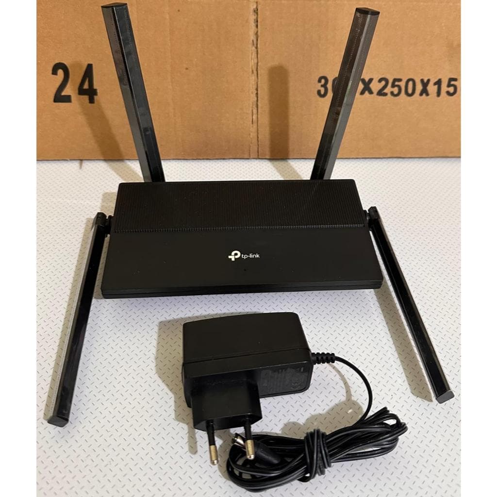 Roteador TP-Link Archer EX220 WI-FI 6 Mesh AX1800 Mu Mimo Dual Band Gigabit 4 Antenas