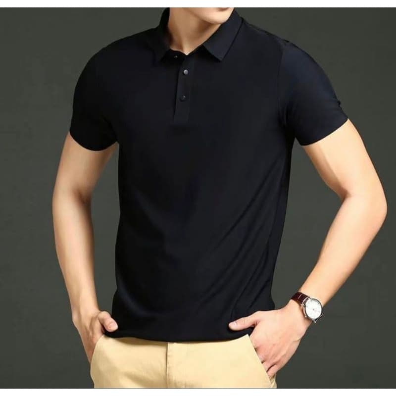 Camisa Polo Unissex DryFite em Poliamida Leve Sem Costura Confortável e Antiamassante Estilo Casual para Uso Diário com