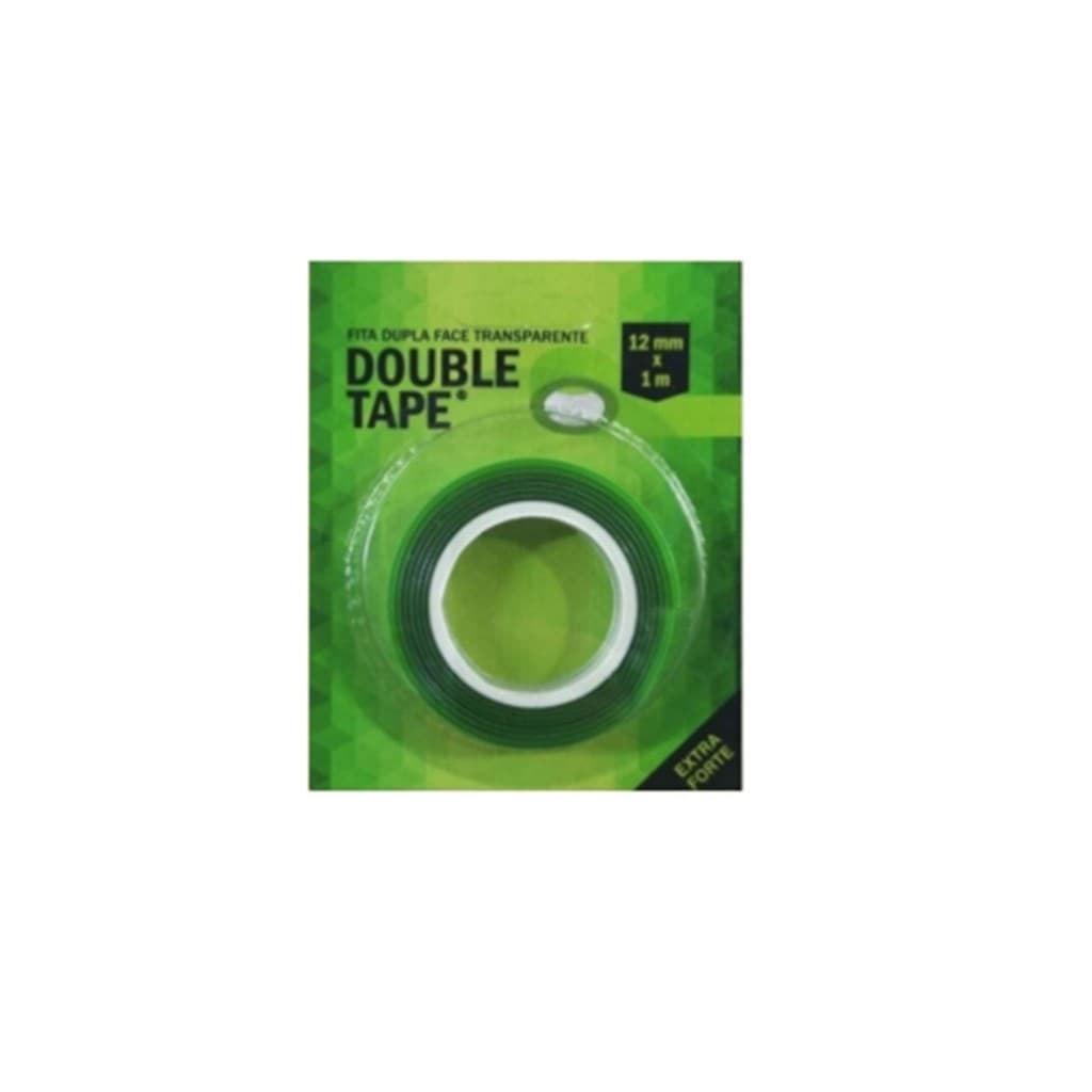 Fita Dupla Face  Double Tape 1m x 12mm Fixa Forte