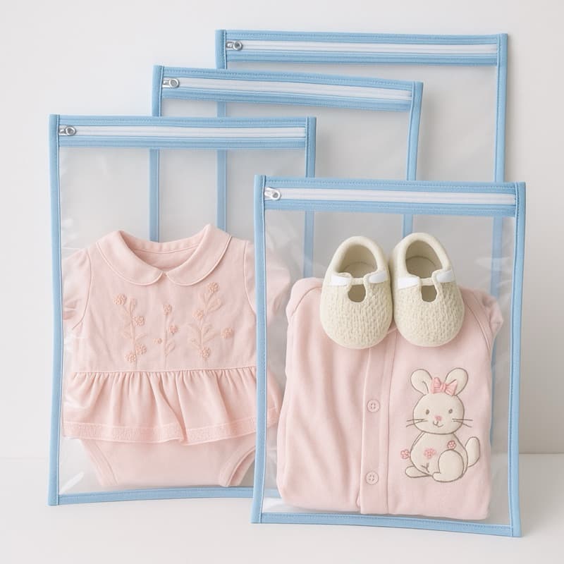 Kit 10 Saquinho Maternidade Multiuso Organizador Reutilizavel Mala Viagem