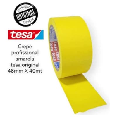 Fita Crepe Profissional 48mmx40m TesaPRO - Amarela