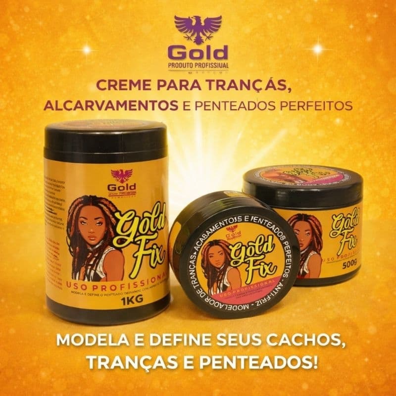 Modelador De Tranças Profissional Gold Fix - Gold Show