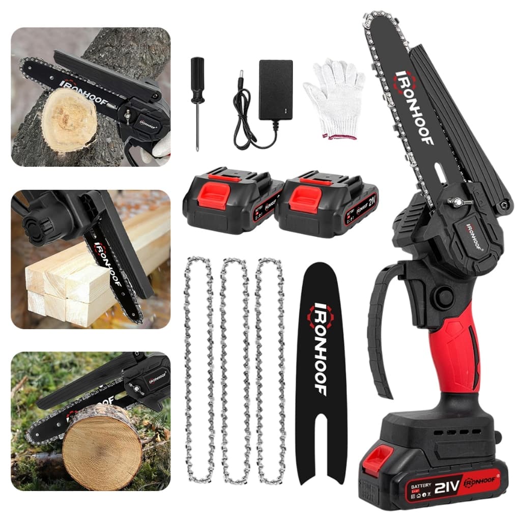 6 Polegada Motosserra Elétrica Brushless 2 Bateria Sem Fio Bivolt