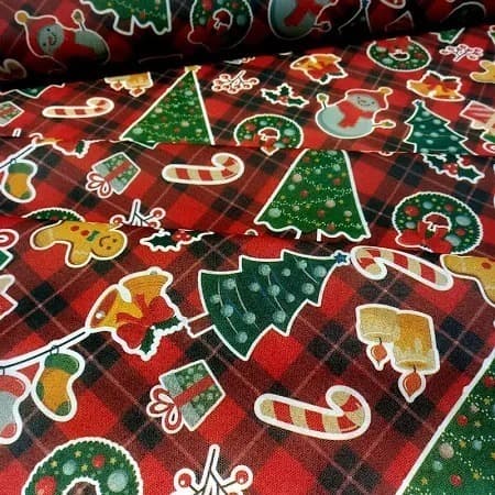 TNT Estampado – Natal Elementos  Envio Imediato