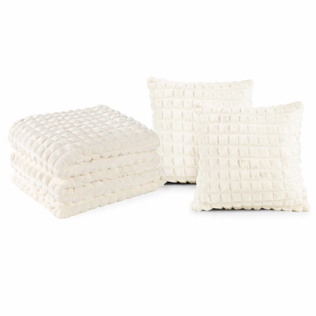 Manta Cobertor com Capa De Amofadas 320gr/m2 Willow Marshmallow Fluffy - 3 Peças