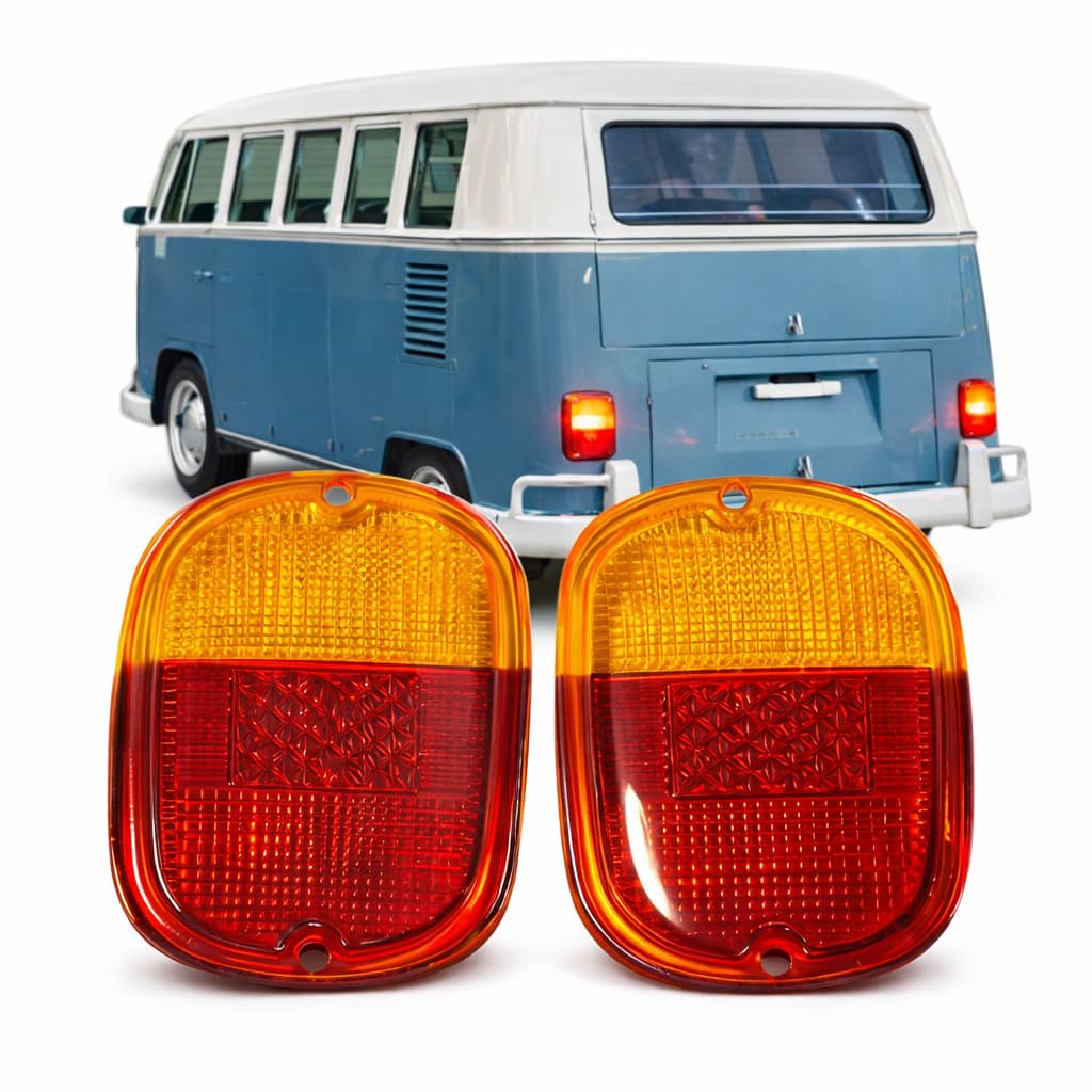 par lente lanterna traseira kombi corujinha 63/75 bicolor bicolor