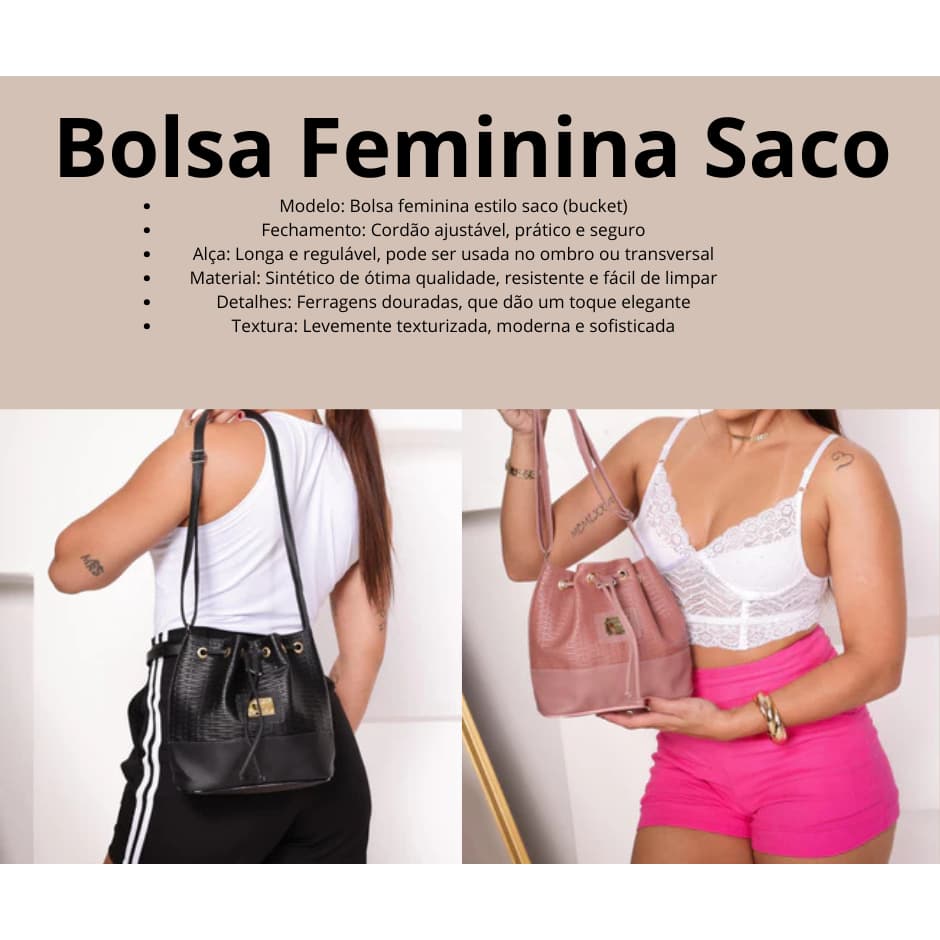 bolsa feminina saquinho/ bolsa pequena/bolsa sacola/bolsa de passeio/bolsa basica