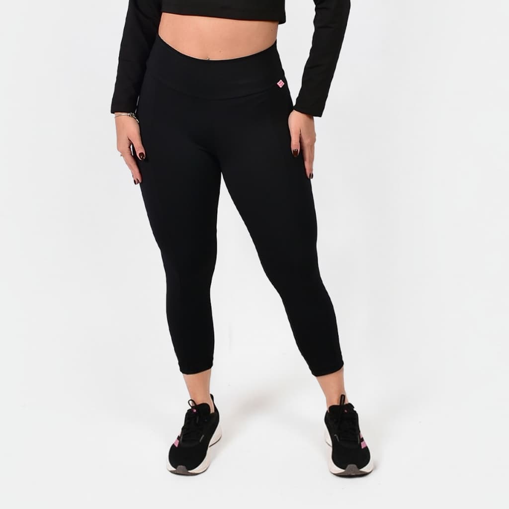 Calça Legging Corsário Suplex Fitness Feminina Cintura Alta Zero Transparência