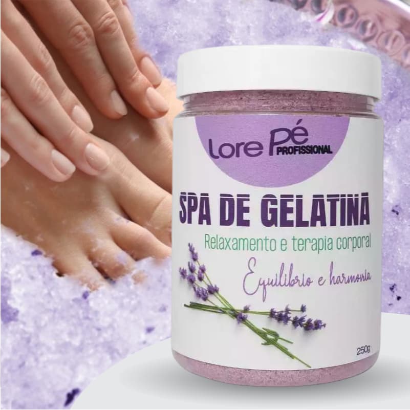 Spa de Gelatina Lore Pé Solvente Essência Aromática Escalda Para Os Pés SPA De Geléia 250g