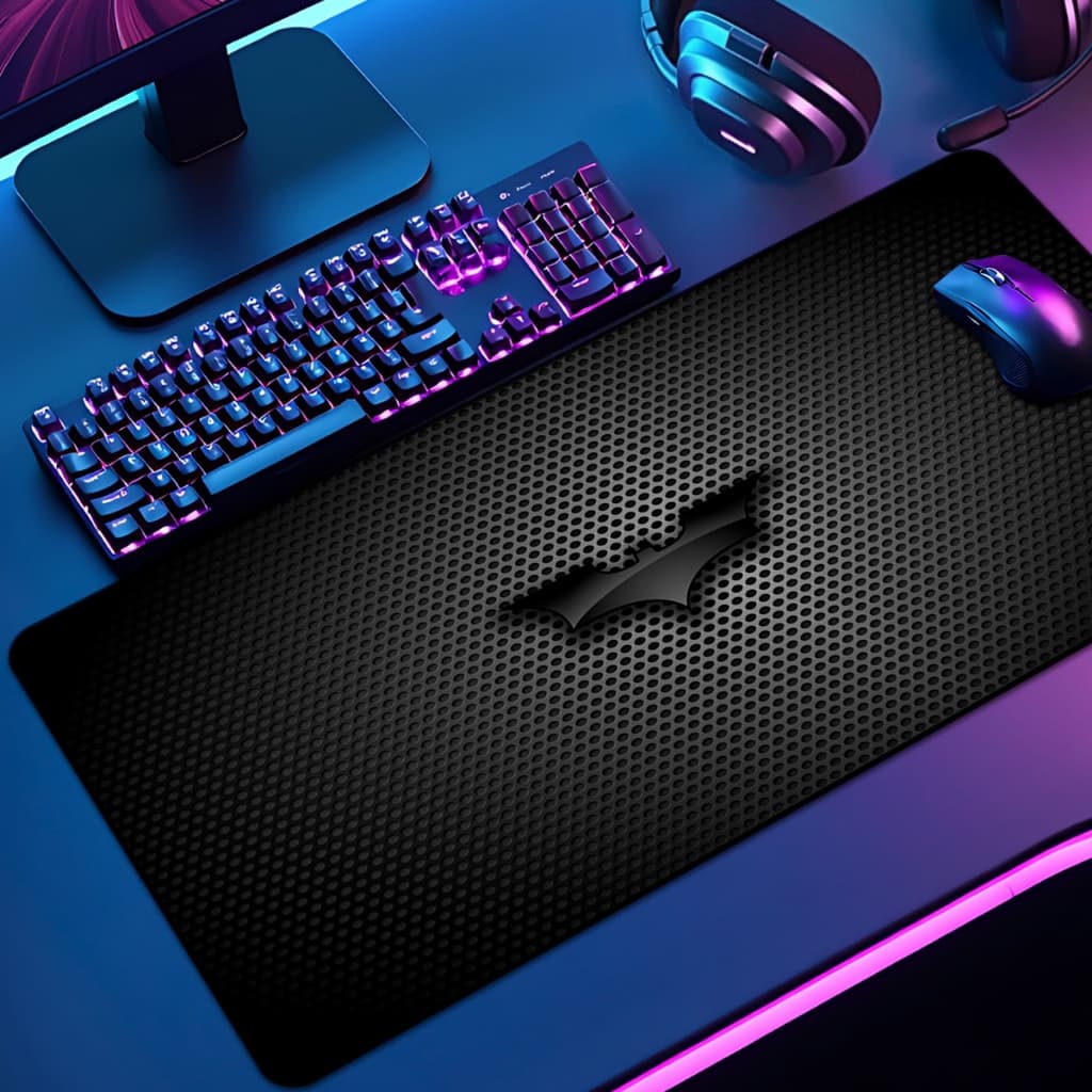 Mouse Pad Gamer Grande Antiderrapante Premium Diversas Estampas Tema Universo Batm