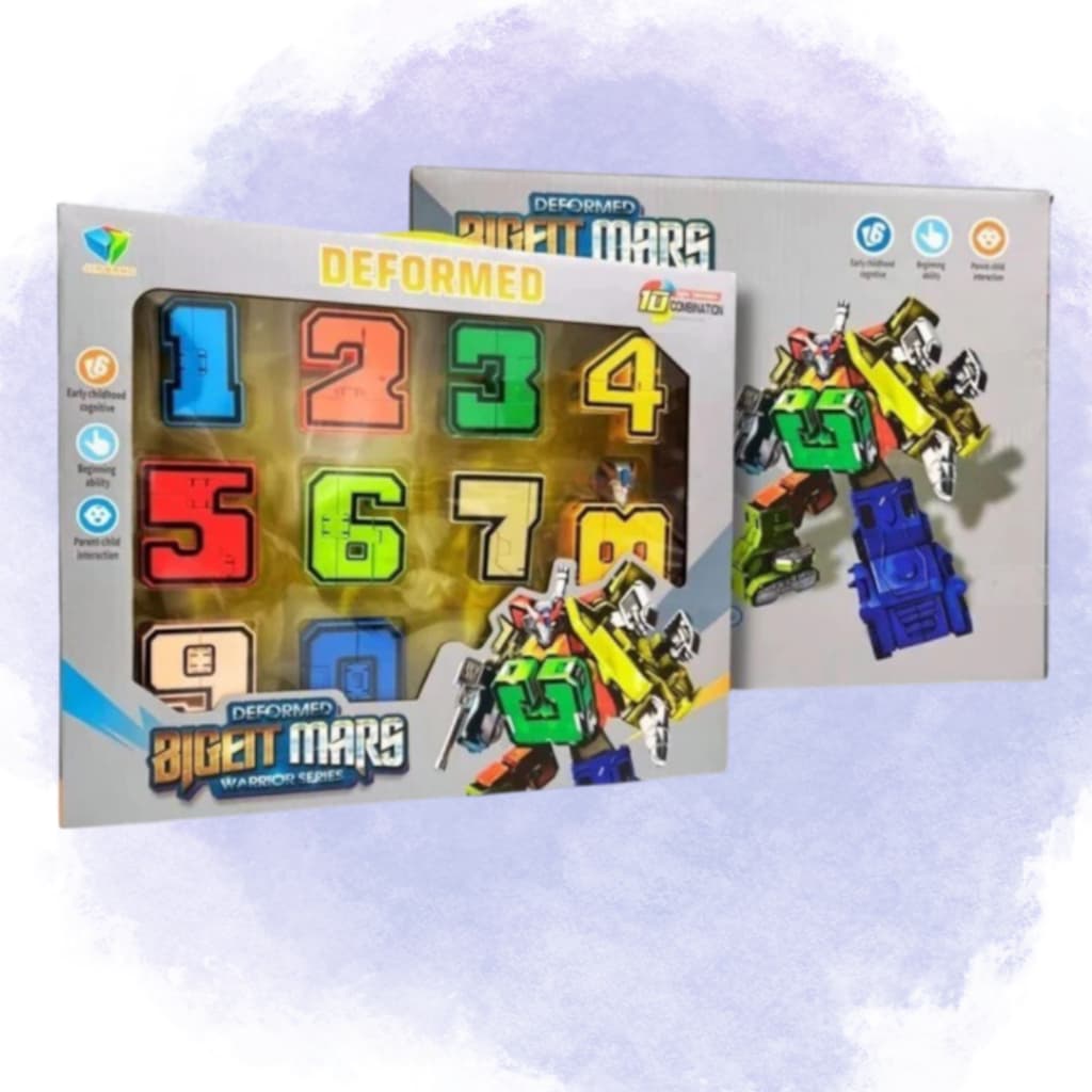 Brinquedo Super Transformers Aprendendo Números Brincando Numeros em ação