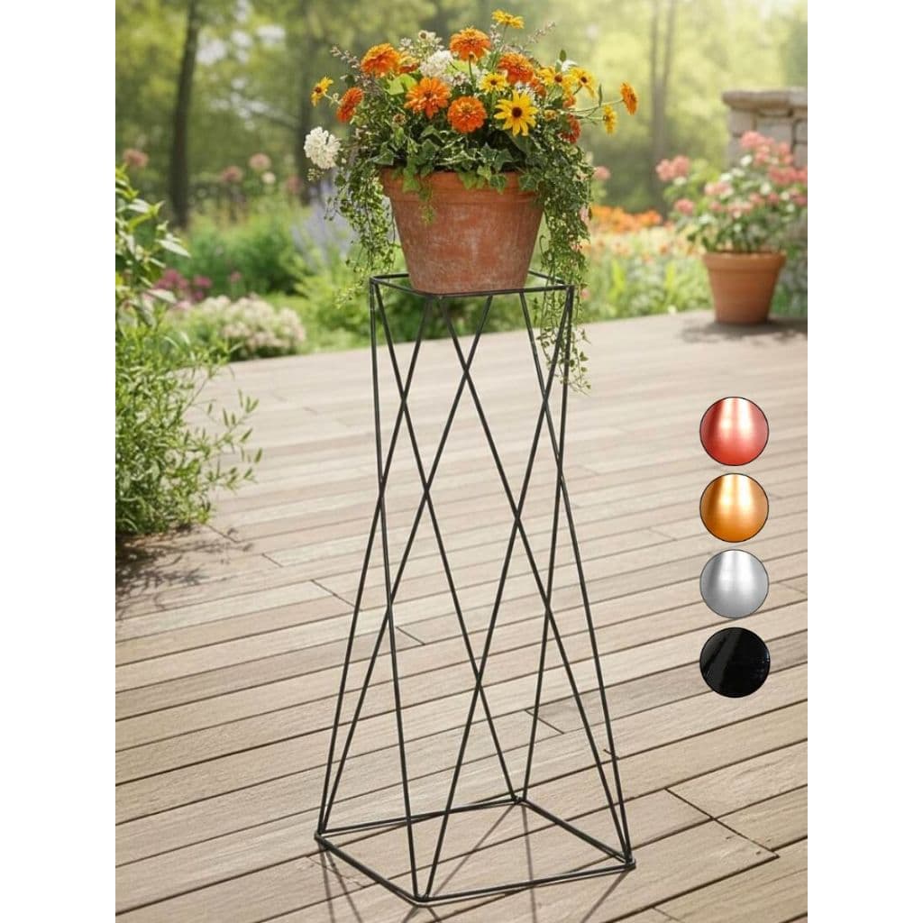 Suporte Tripé Plantas Vaso Chão Quadrado Alto Grande 60cm