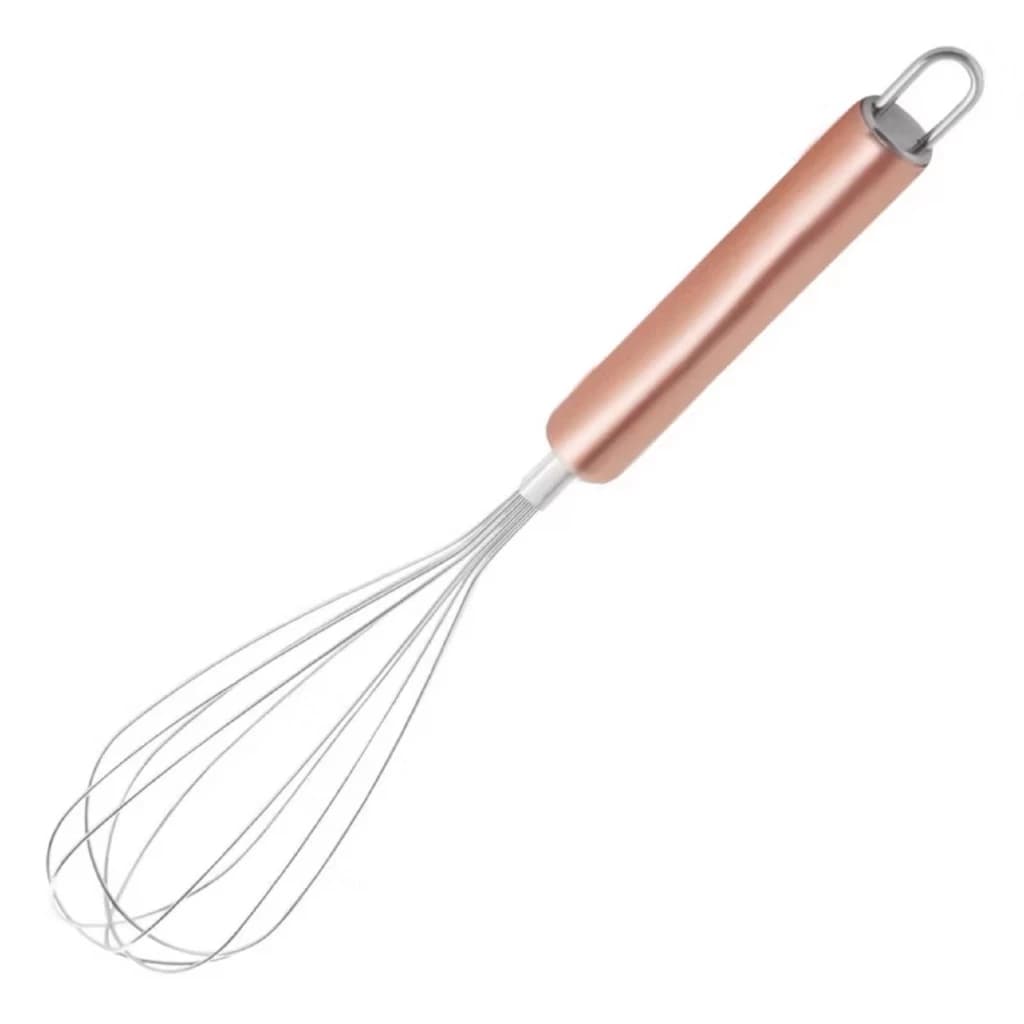Utensílio De Cozinha Inox Rose Gold/ Prateado - Fouet (Batedor de Ovos)