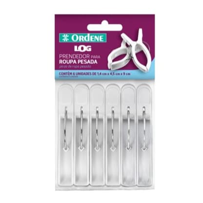 Kit 6 prendedores para roupas pesadas ORDENE