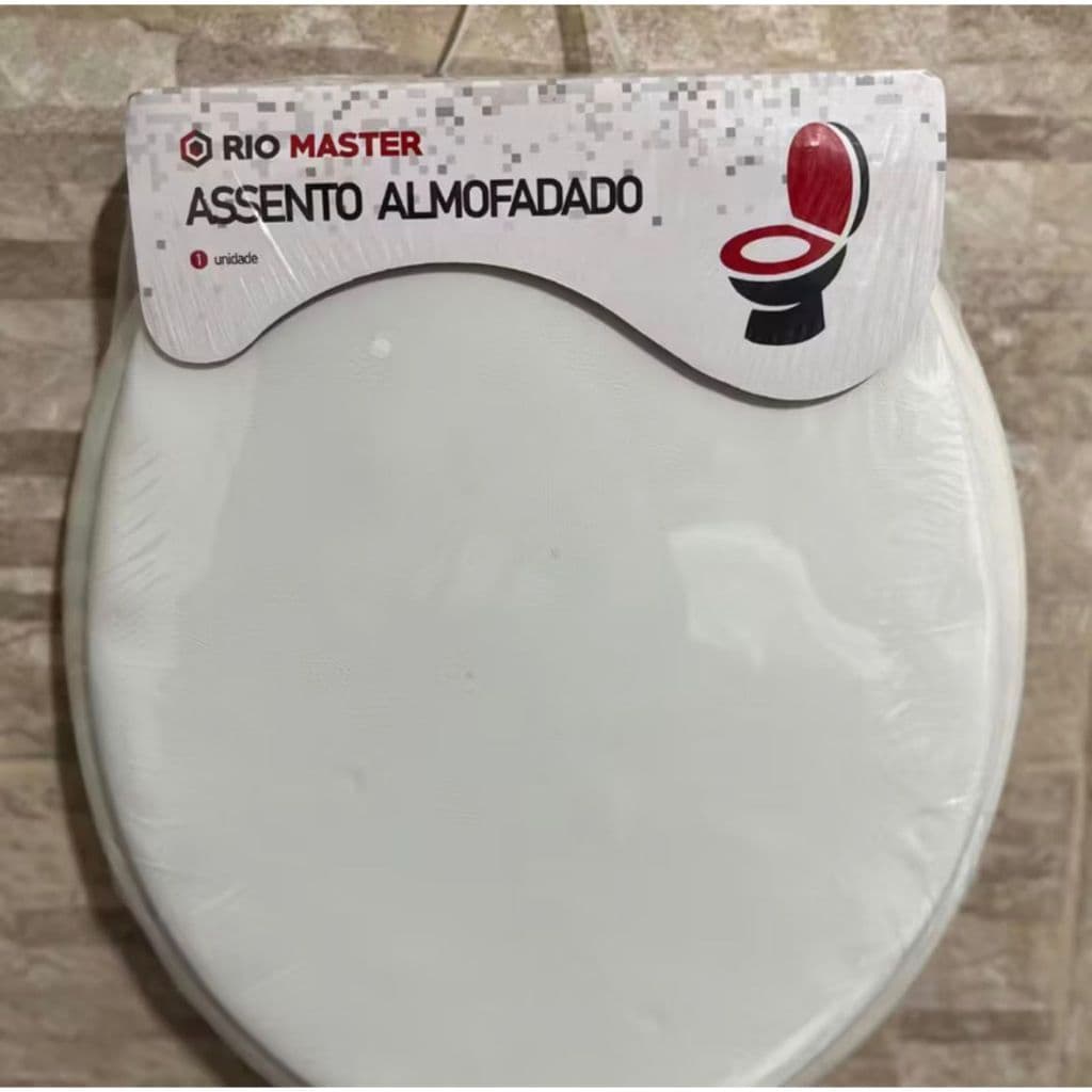 Assento Sanitário Tampa Vaso Oval Almofadado universal Privada