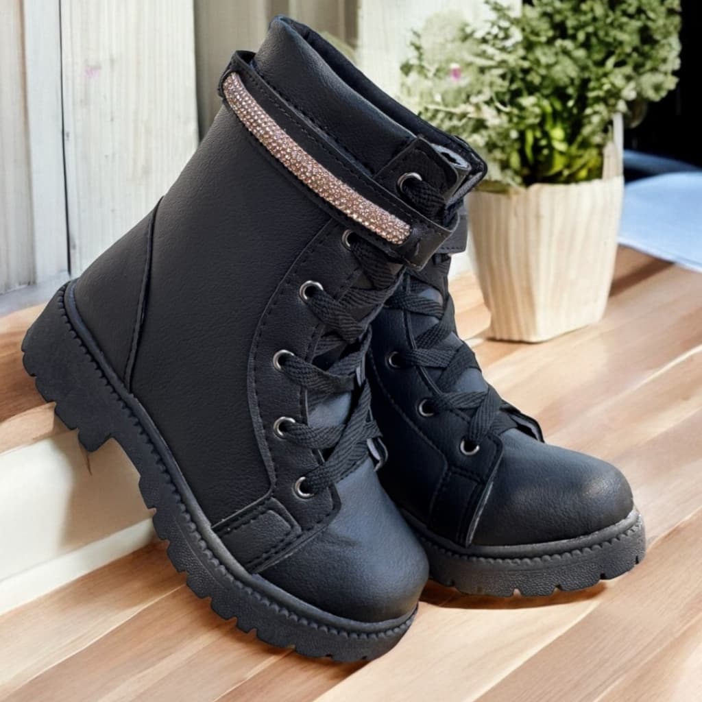 Coturno Infantil Bota Feminina Juvenil Menina