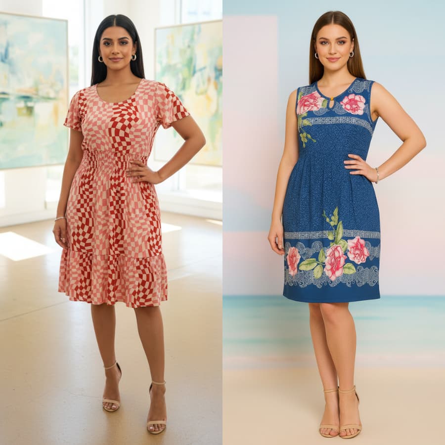 Vestido Malha Fria Feminino Regata ou Manga Tecido Liganete Fresquinho