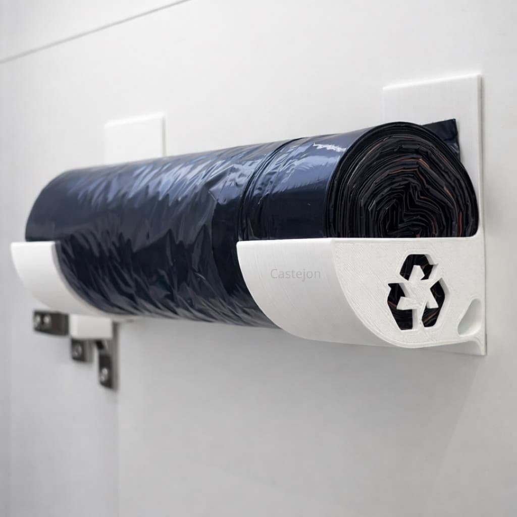 Suporte Rolo de Sacos Plásticos Saco de Lixo Para Armário Organização Cozinha