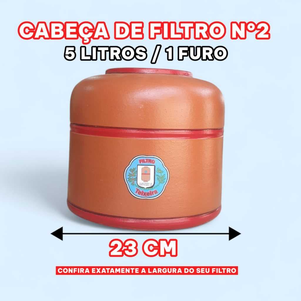 Parte superior Filtro de Água de Barro 5 litros