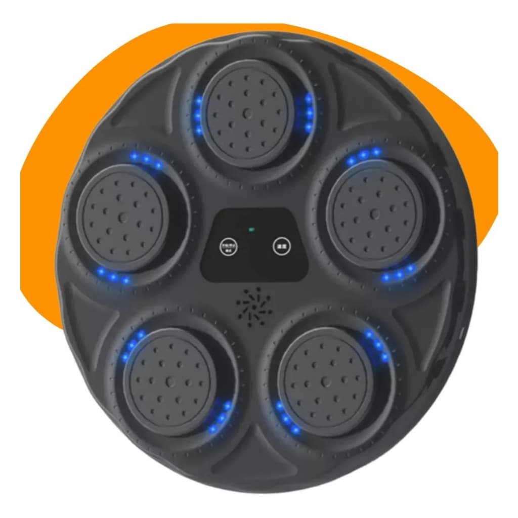 Máquina Boxe Musical Parede Eletrônica Sem Luvas Cor Preto Preto