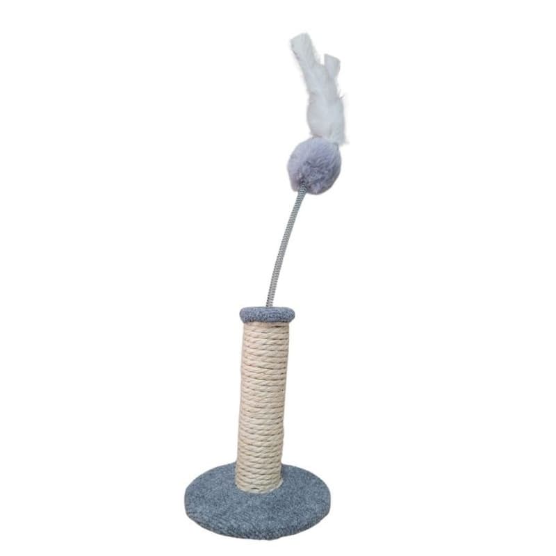 Arranhador De Gato Mini Poste Brinquedo Para Gato Com Mola Com Bolinha Interativo Afia Unha